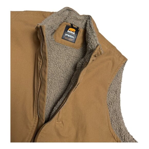BERNE Sherpa Fleece Canvas Winter Fall Work Wear Chore Barn Vest Womens 3XL - Picture 5 of 8